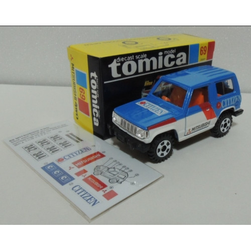 Tomica no 69 Mitsubishi Pajero Citizen Logo (Made in Japan)